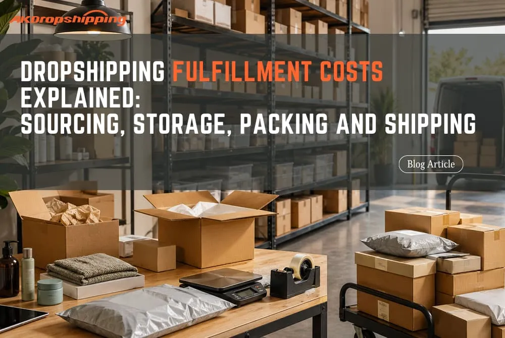 Dropshipping Fulfillment Costs Explained: Sourcing, Storage, Packing and Shipping