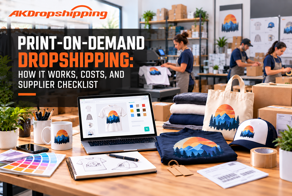 ​Print-on-Demand Dropshipping: How It Works, Costs, and Supplier Checklist