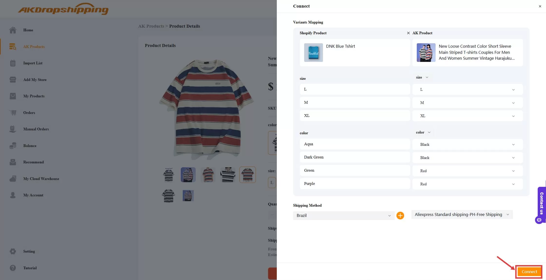 How to Connect Your Products with AK Dropshipping?