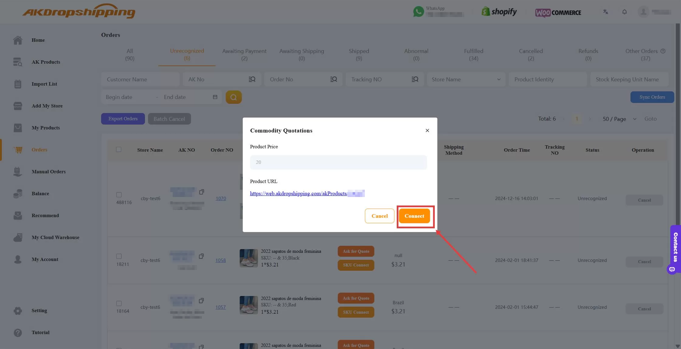 How to Connect Your Products with AK Dropshipping?
